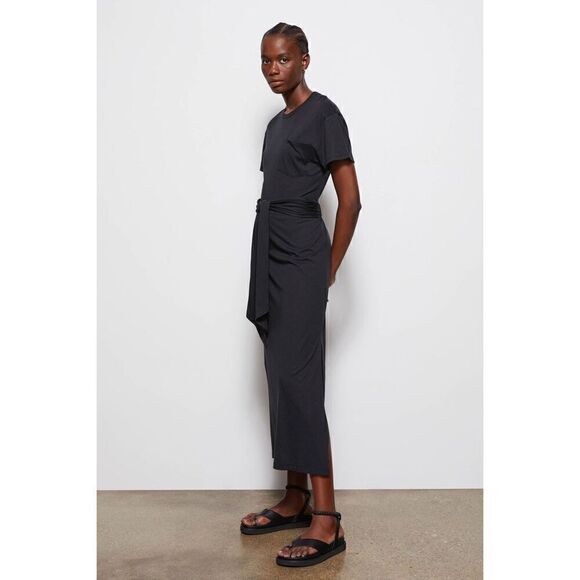 NWT Jonathan Simkhai Standard Sarah Dress cotton crew neck - Picture 4 of 16